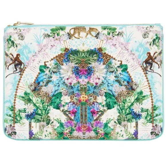 Camilla Handbags - Camilla Moon Garden Small Canvas Clutch Bag Purse Handbag b40